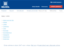 Tablet Screenshot of leiden.belisol.nl
